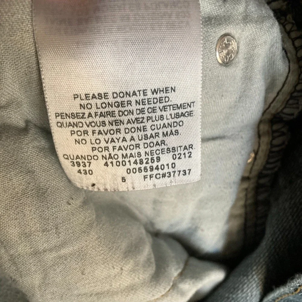 Levis 559 Relaxed Straight Distressed Cotton Faded Denim Jeans Mens 32x34 Cowboy